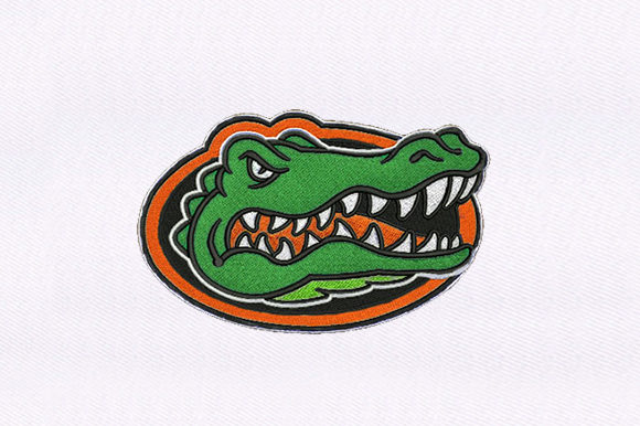 Alligator Embroidery Design for Boutique Apparel