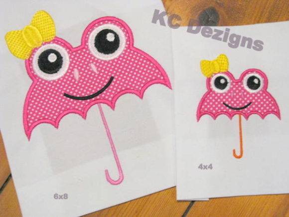 Charming Girl Frog Umbrella for Kids