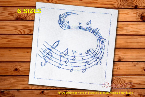 Charming Music Notes Design for Handmade Gifts