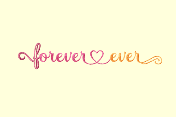 Forever and Ever: A Versatile Embroidery Design