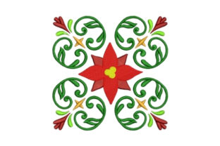 Holiday Quilt Block: A Festive Embroidery Delight