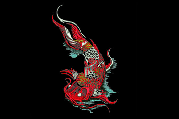 Koi: A Versatile Embroidery Design for Creative Projects