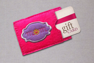 Mom ITH Gift Card Holder Applique Review