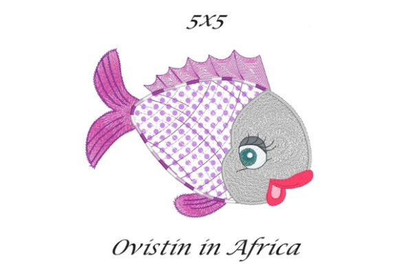 Purple Sassy Applique Fish: A Charming Addition