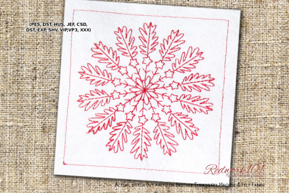 Review: Snowflake Bluework Machine Embroidery