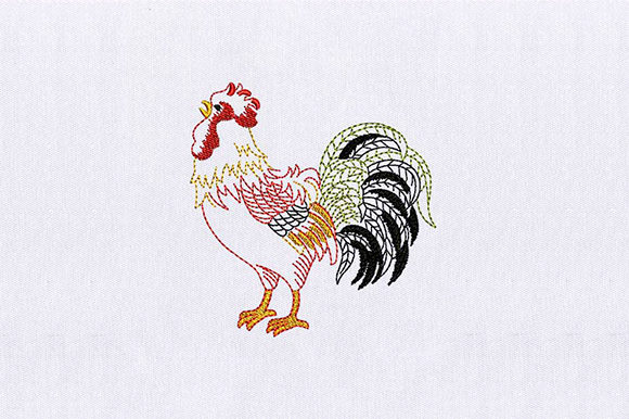 Rooster Male: A Charming Addition for Seasonal Embroidery