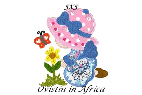 Spring Charm: Sun Bonnet Spring Blossom Applique
