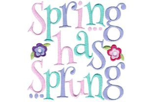 Spring Has Sprung: A Fresh Embroidery Design for Your Projects